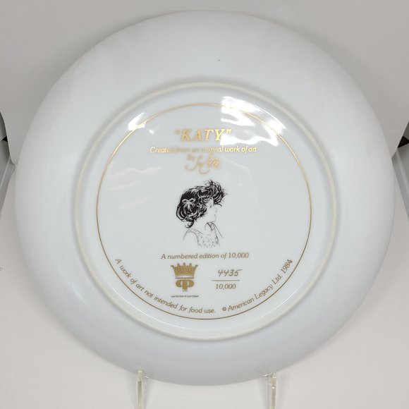 Katy by Su Etem 1984 Decorative Plate #4435/10,000 - Picture 2 of 2